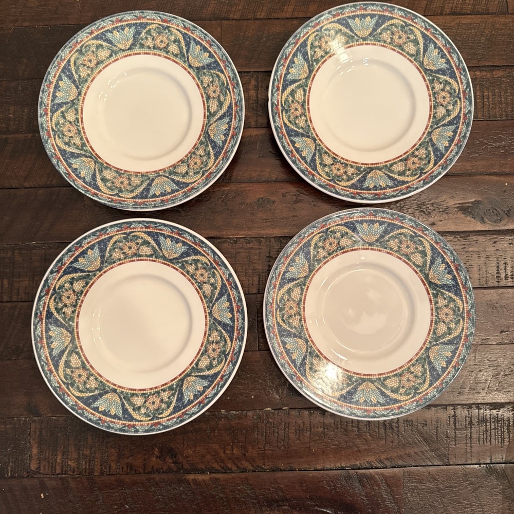 4 Mikasa Ultra Cream SAN MARCO SAUCER 6 1/2"‎